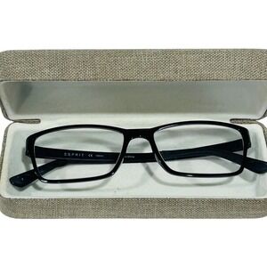 ESPRIT unisex eyeglasses ET17447 black square 538 53 16 145 frame demo lens case